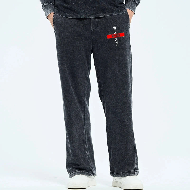 Tokyo-Tiger Shinjuku Prefecture Japan Washed Sweatpants