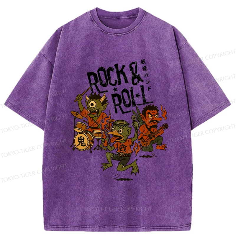 Tokyo-Tiger Yokai Band Washed T-Shirt
