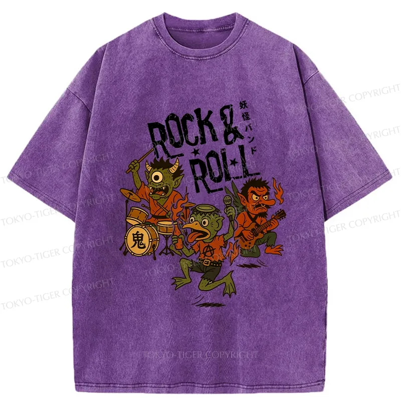Tokyo-Tiger Yokai Band Washed T-Shirt