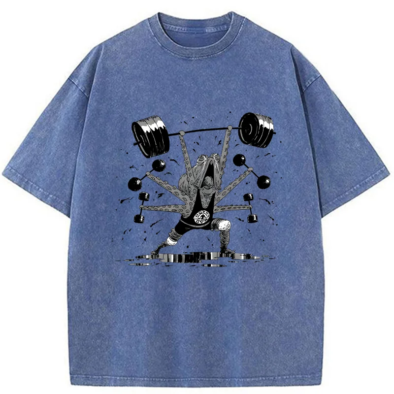 Tokyo-Tiger Octopus Is Working Hard Washed T-Shirt