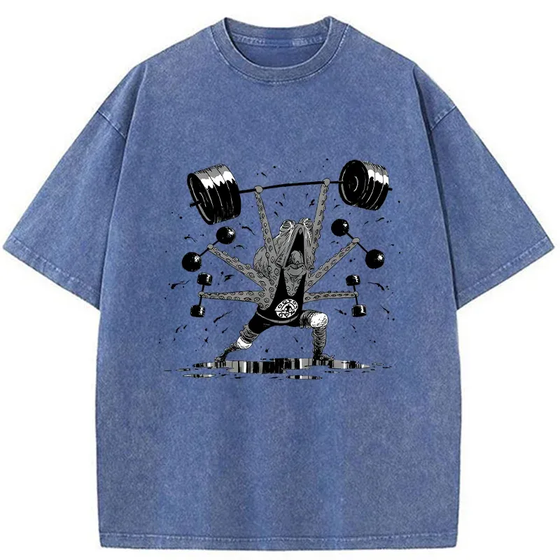 Tokyo-Tiger Octopus Is Working Hard Washed T-Shirt