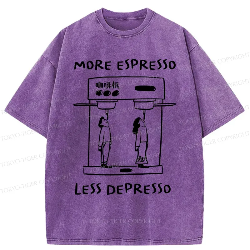 Tokyo-Tiger Automatic Coffee Machine Washed T-Shirt