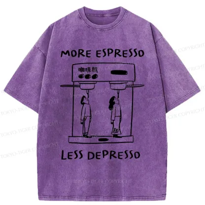 Tokyo-Tiger Automatic Coffee Machine Washed T-Shirt