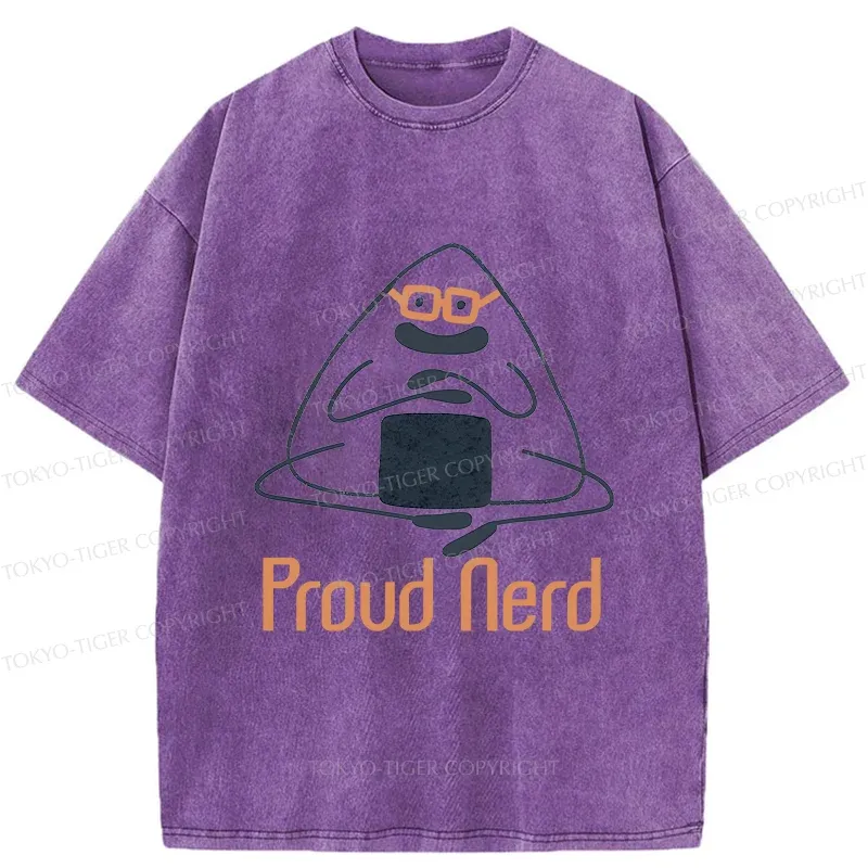 Tokyo-Tiger Onigiri Nerd Washed T-Shirt
