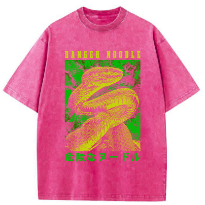 Tokyo-Tiger Dangerous Noodle Washed T-Shirt