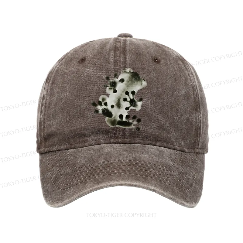 Tokyo-Tiger Ink Painting Frog Washed Cap