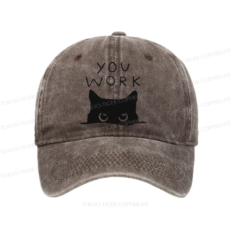 Tokyo-Tiger A Cat That Spies Washed Cap