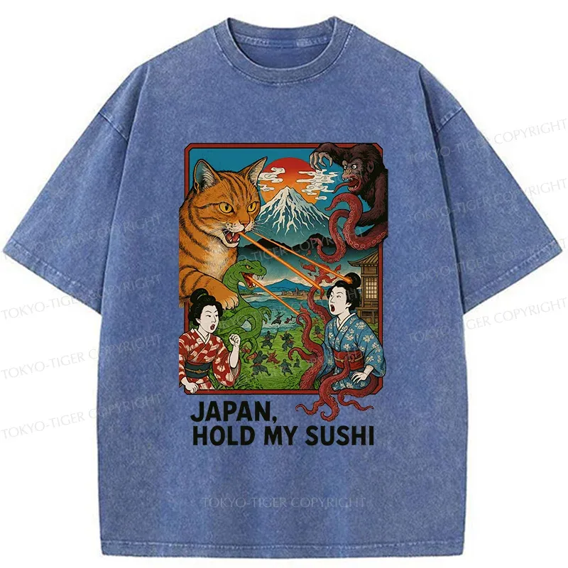 Tokyo-Tiger Monster War Washed T-Shirt