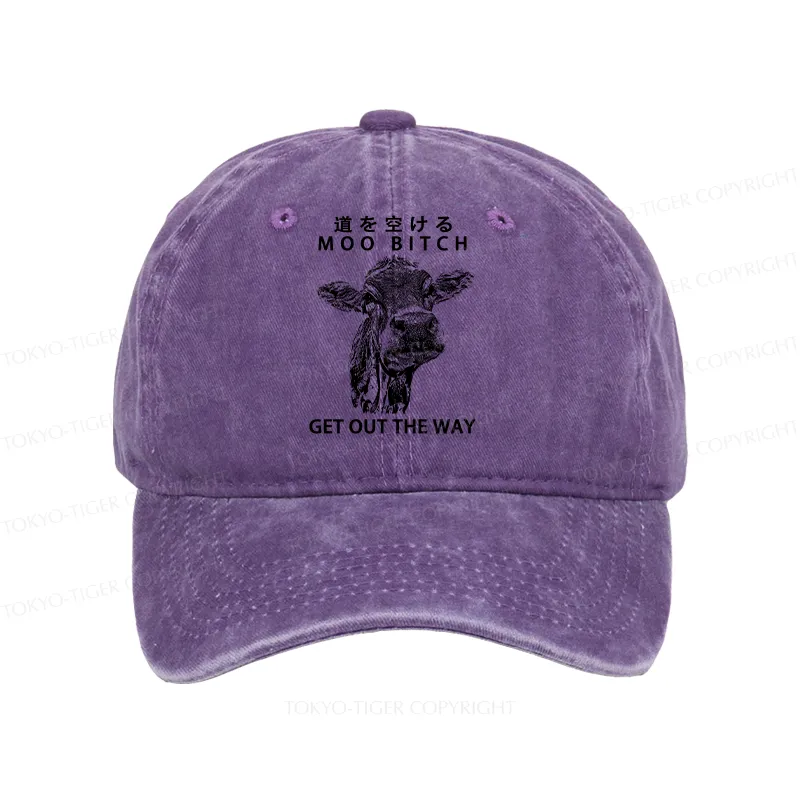 Tokyo-Tiger Funny Cow Washed Cap