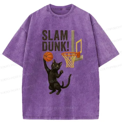 Tokyo-Tiger Black Cat Is Shooting Washed T-Shirt