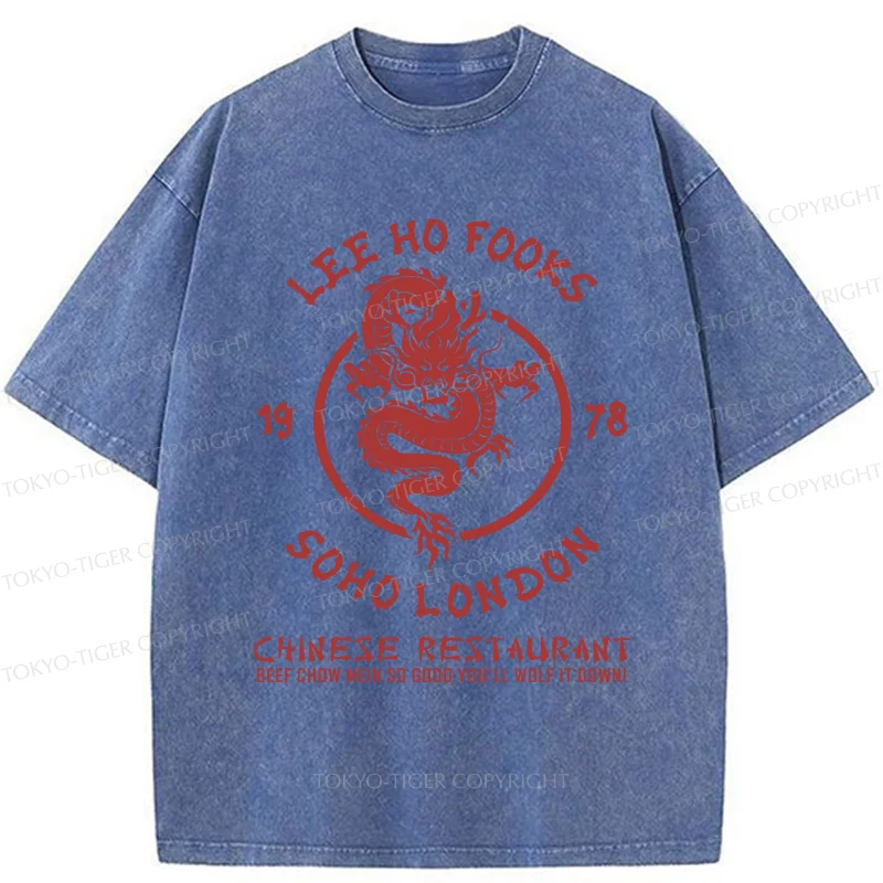 Tokyo-Tiger Chinese Restaurant Washed T-Shirt