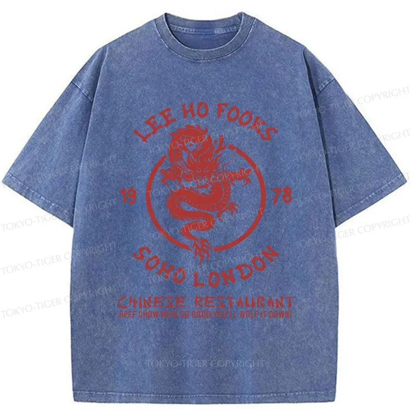 Tokyo-Tiger Chinese Restaurant Washed T-Shirt
