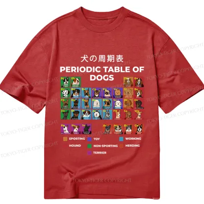 Tokyo-Tiger Periodic Table Of Dogs Classic T-Shirt