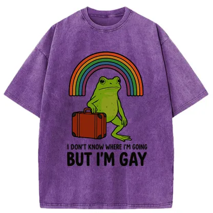 Tokyo-Tiger I Dont Know Frog Washed T-Shirt