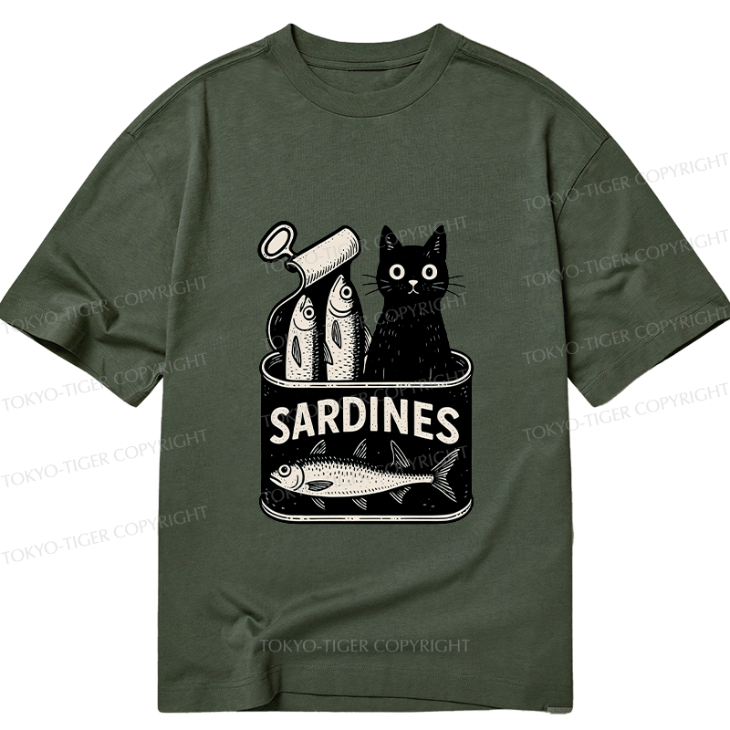 Tokyo-Tiger Cat And Canned Fish Classic T-Shirt