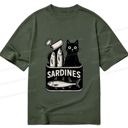 Tokyo-Tiger Cat And Canned Fish Classic T-Shirt