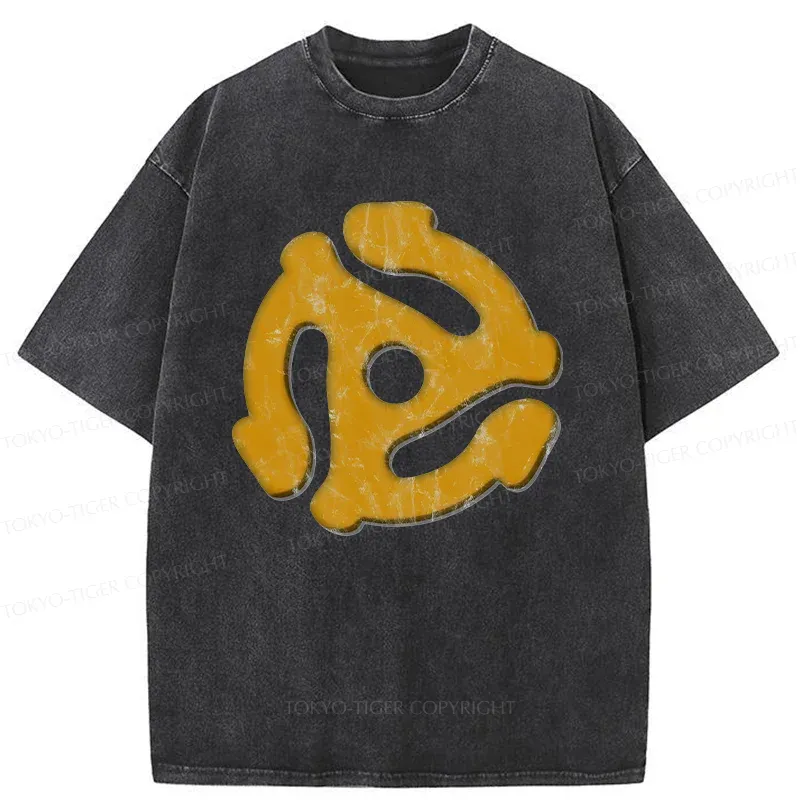 Tokyo-Tiger Record Adapter Washed T-Shirt