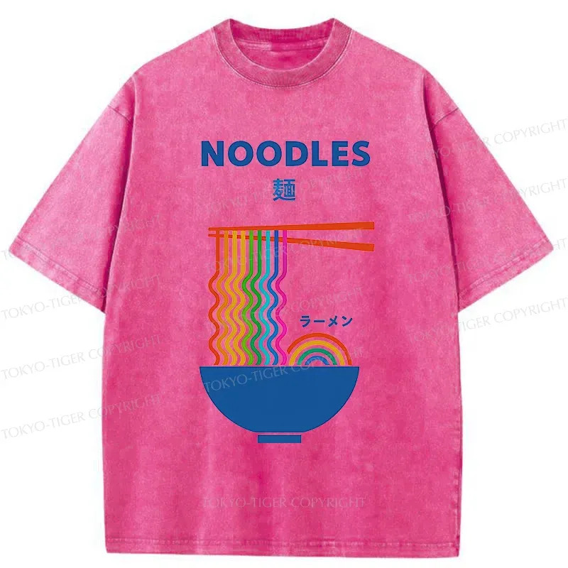 Tokyo-Tiger Rainbow Ramen Washed T-Shirt