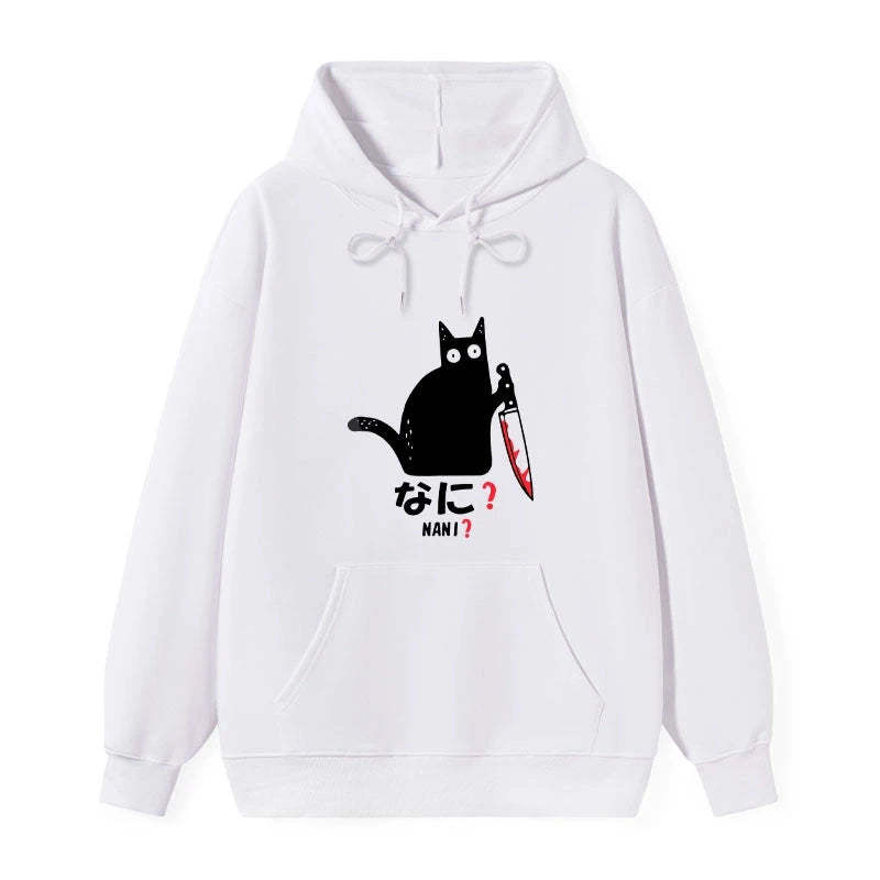 Tokyo-Tiger A Puzzled Cat Holding A Knife Classic Hoodie