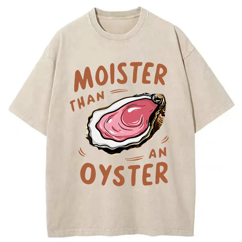 Tokyo-Tiger Oyster Funny Washed T-Shirt