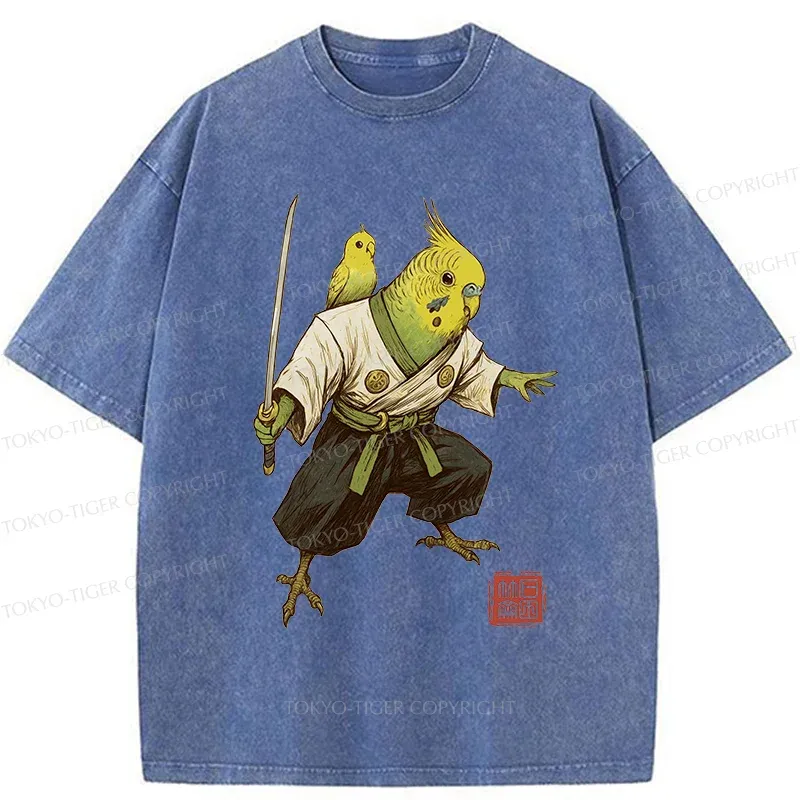 Tokyo-Tiger Parro Samurai Washed T-Shirt