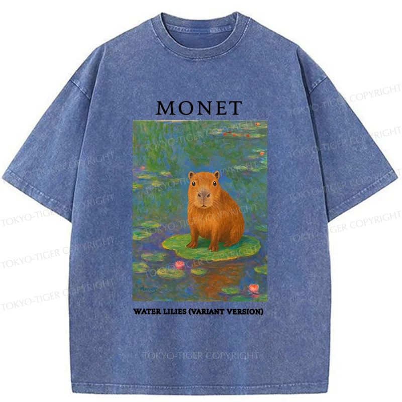 Tokyo-Tiger Monet's Capybara Washed T-Shirt