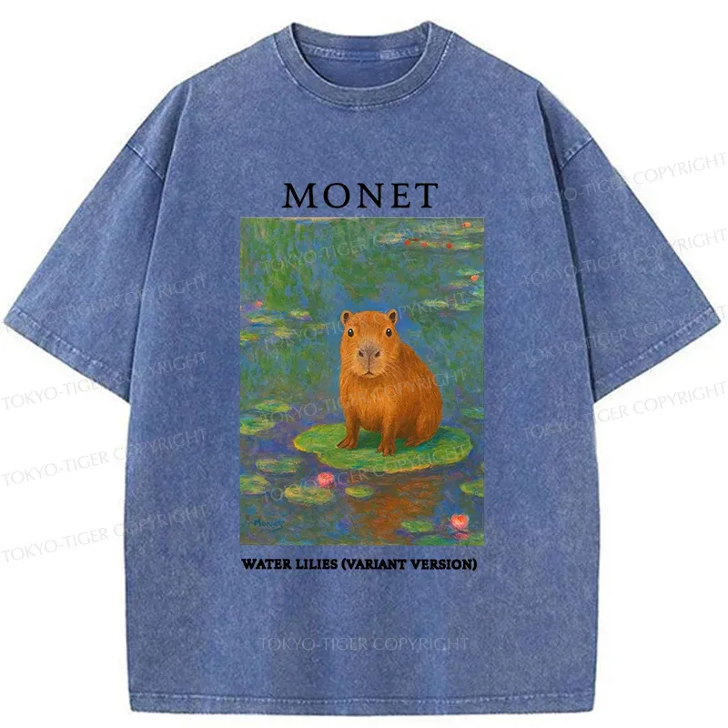 Tokyo-Tiger Monet's Capybara Washed T-Shirt