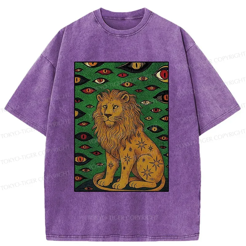 Tokyo-Tiger Mysterious Lion Washed T-Shirt