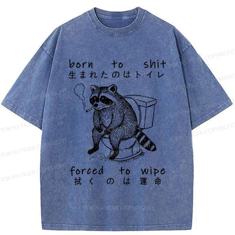 Tokyo-Tiger Decadent Raccoon Washed T-Shirt