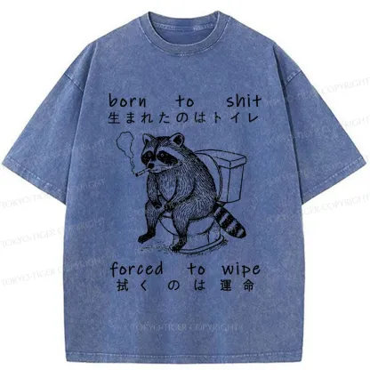 Tokyo-Tiger Decadent Raccoon Washed T-Shirt