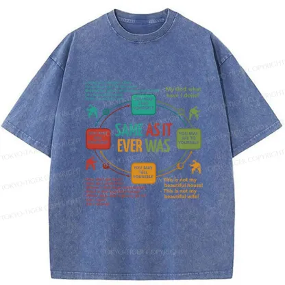 Tokyo-Tiger Life Cycle Washed T-Shirt