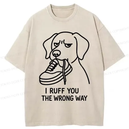 Tokyo-Tiger Dog's Accidental Mistake Washed T-Shirt