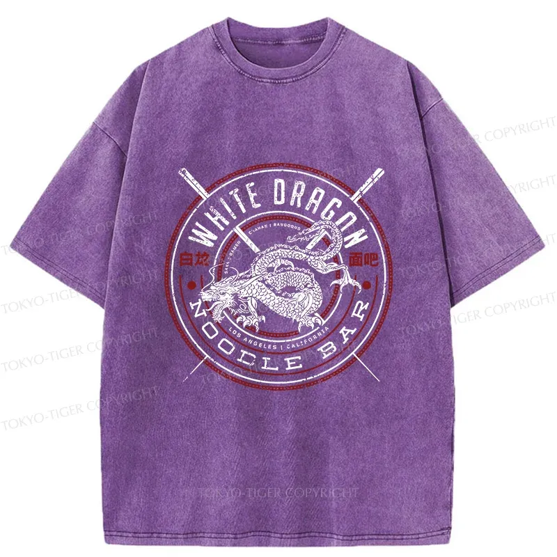 Tokyo-Tiger White Dragon Ramen Bar Washed T-Shirt