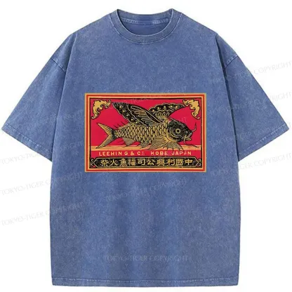 Tokyo-Tiger Flying Fish Washed T-Shirt