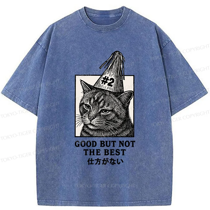 Tokyo-Tiger Second Place Cat Washed T-Shirt