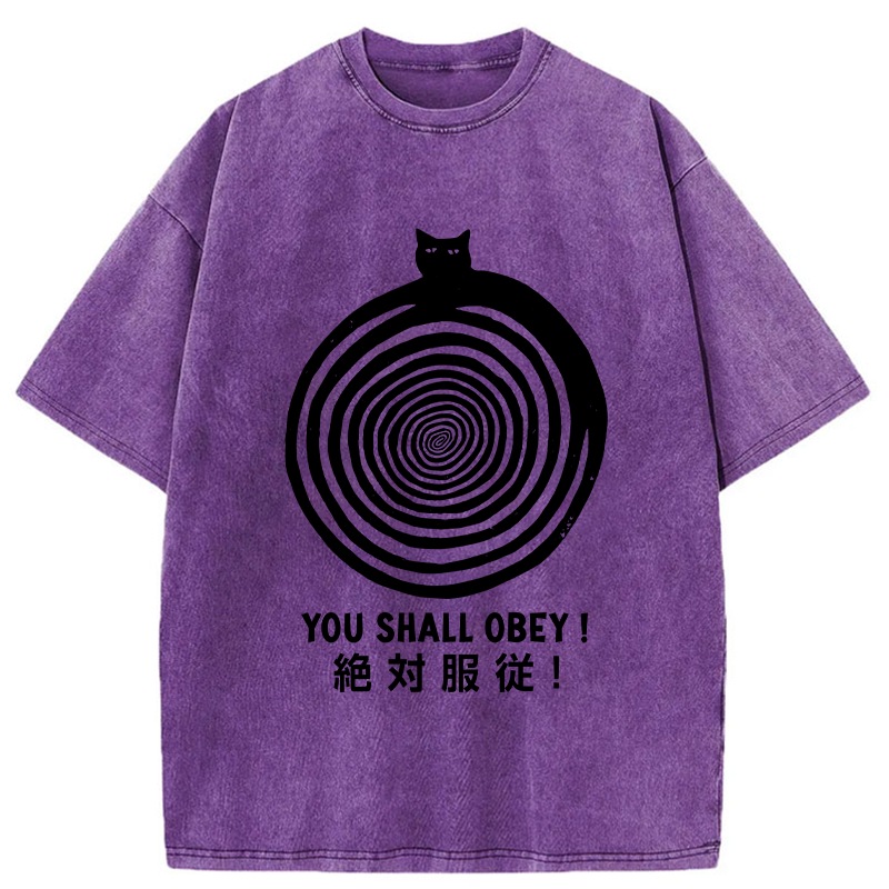 Tokyo-Tiger You Must Absolutely Obey Washed T-Shirt