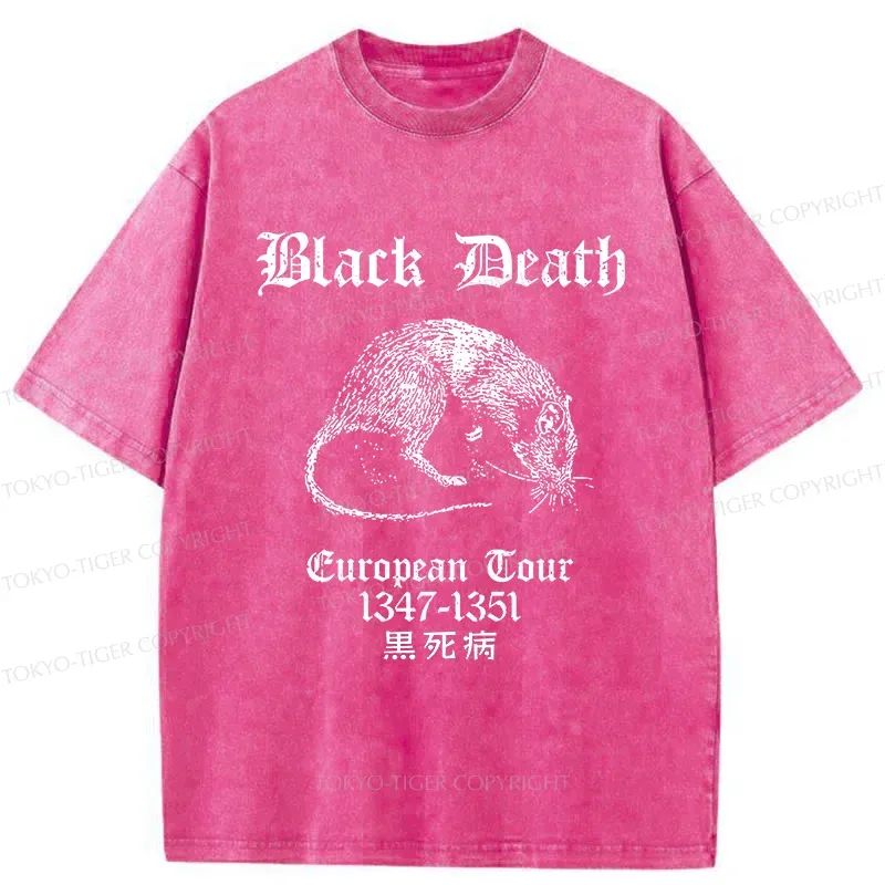 Tokyo-Tiger Black Death Tour Washed T-Shirt