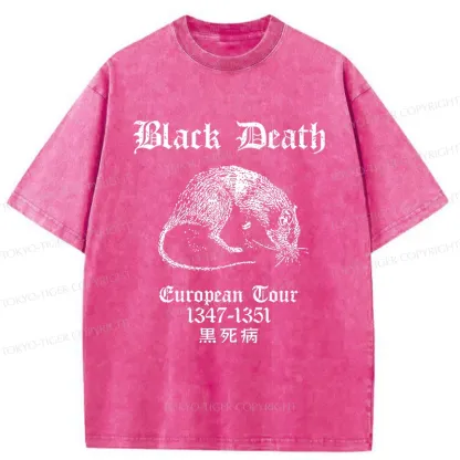 Tokyo-Tiger Black Death Tour Washed T-Shirt