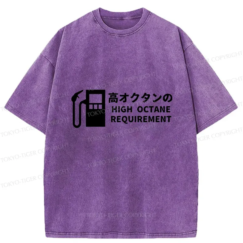 Tokyo-Tiger High Octane Requirement Washed T-Shirt
