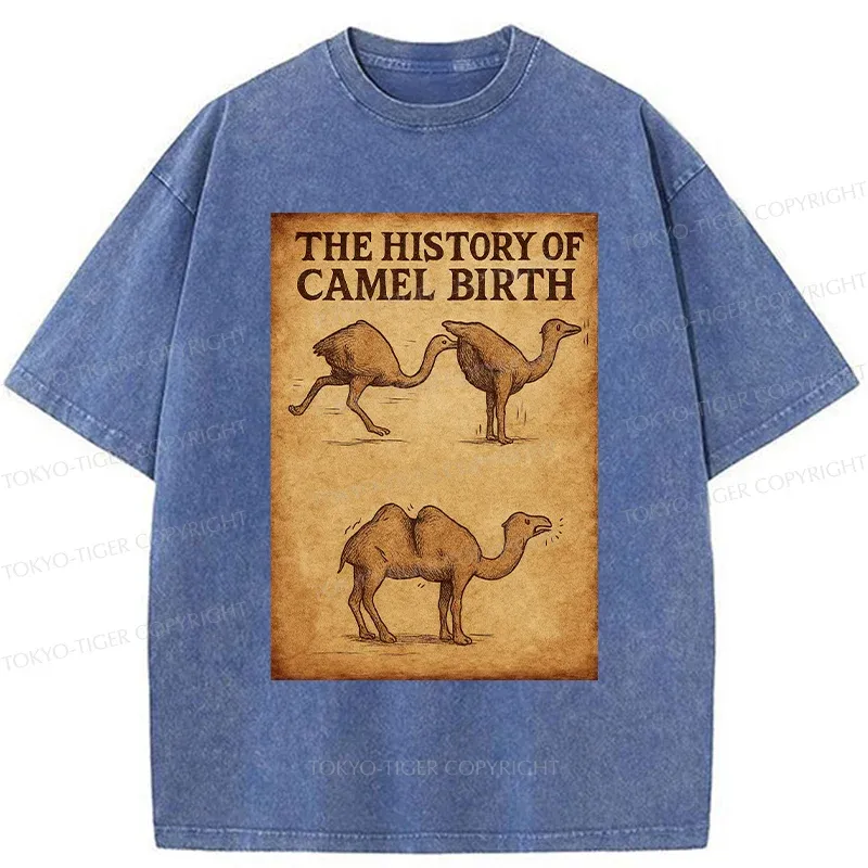 Tokyo-Tiger The History Of The Camel Washed T-Shirt
