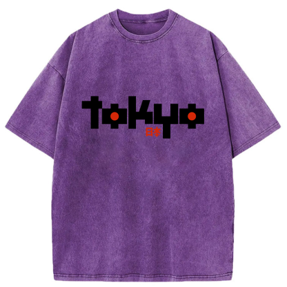 Tokyo-Tiger Japan Tokyo Washed T-Shirt