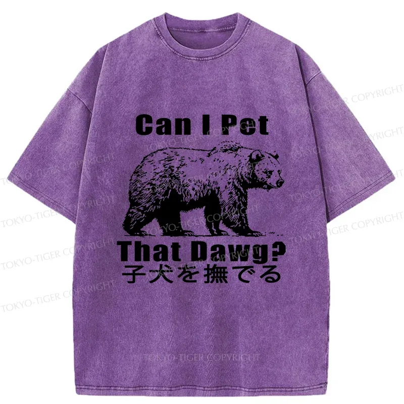 Tokyo-Tiger Pet The Bear Washed T-Shirt