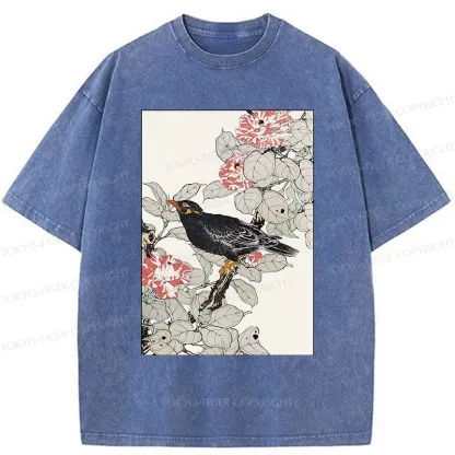 Tokyo-Tiger Retro Bird Washed T-Shirt