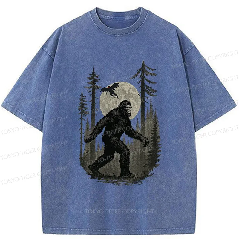 Tokyo-Tiger Adventures Of Bigfoot Washed T-Shirt