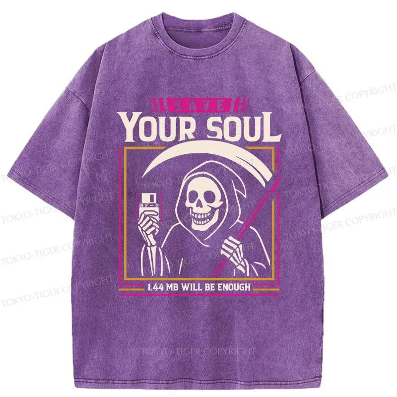 Tokyo-Tiger Store Your Soul Washed T-Shirt