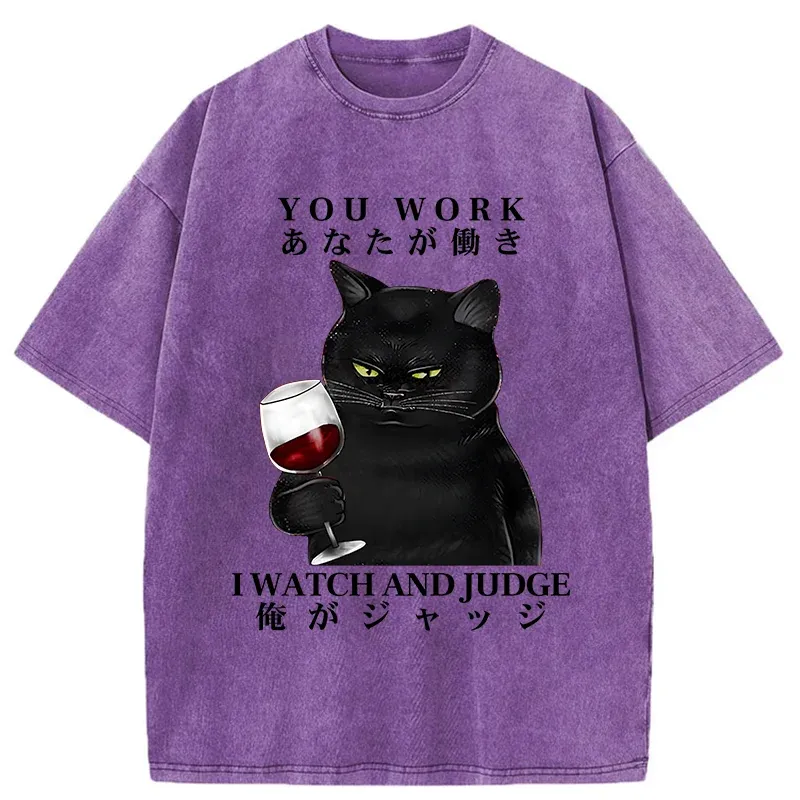 Tokyo-Tiger Cat Boss Japan Washed T-Shirt