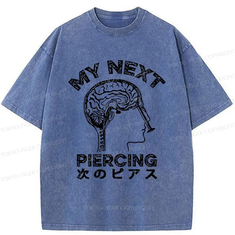 Tokyo-Tiger Next Piercing Surgery Washed T-Shirt