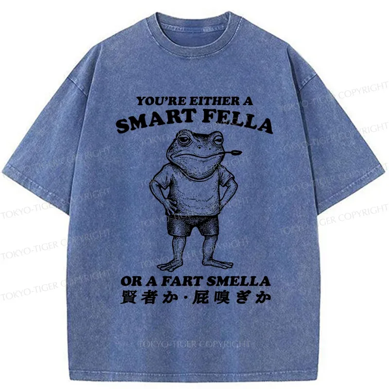 Tokyo-Tiger Farting Frog Washed T-Shirt