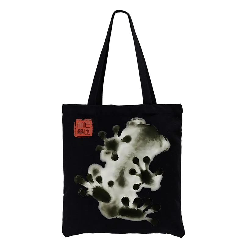 Tokyo-Tiger Ink Painting Frog Tote Bag
