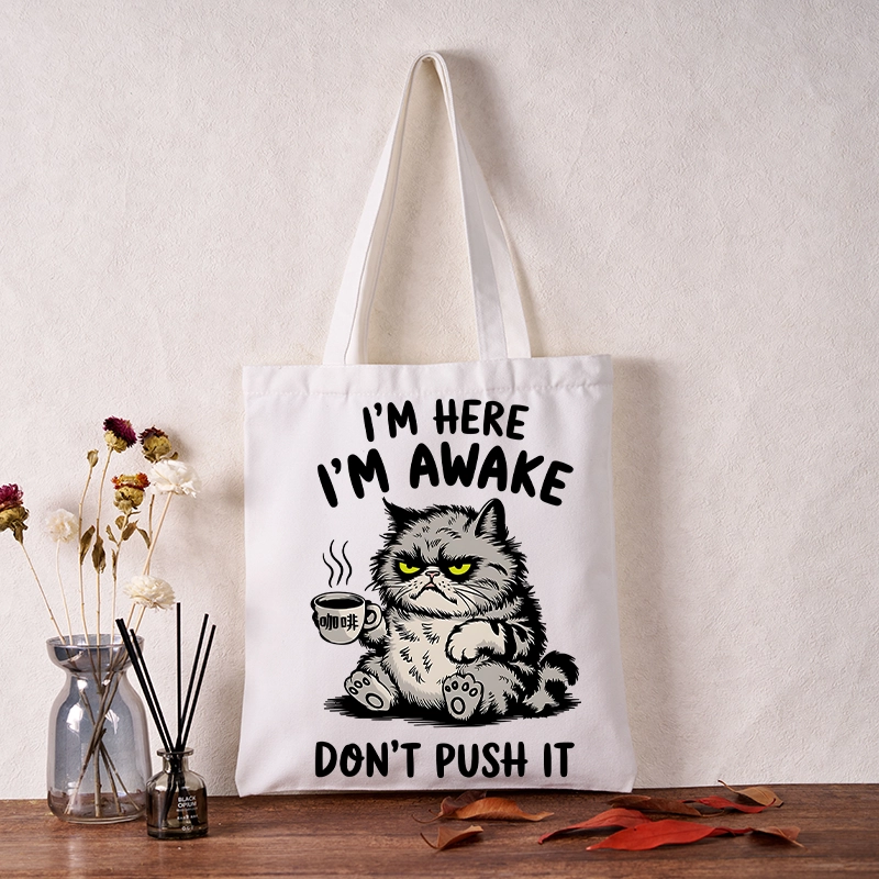 Tokyo-Tiger Tired Cat Tote Bag